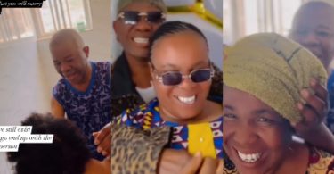 “True love still exists” – Chiwetalu Agu tells singles as he washes wife’s hair