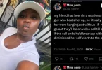 Lady reveals friend’s abusive boyfriend hits her 20 times daily, enforces video surveillance