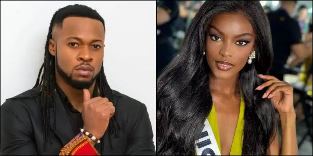 Flavour reacts as man asks Nigerians to hide Chidimma Adetshina from him
