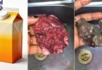 Lady allegedly finds shocking object in juice, sparks outrage online