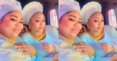 Regina Daniels, Her Mother Rita Attend White Garment Church