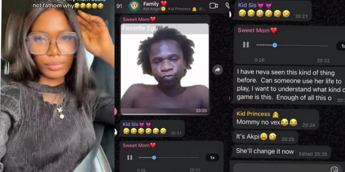 Mother calls out daughter on family WhatsApp group for using Speed Darlington as DP
