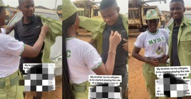 Corper appreciates elder brother for sponsoring her education as she finishes NYSC