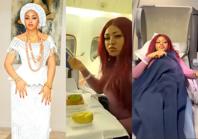 Regina Daniels Receives Special Treatment from Airpeace, Posts Video