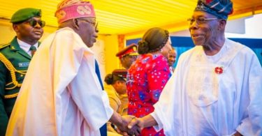 Photos: President Tinubu, Obasanjo, Jonathan meet in Ghana