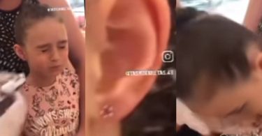 Little girl reportedly passes away seconds after ear piercing