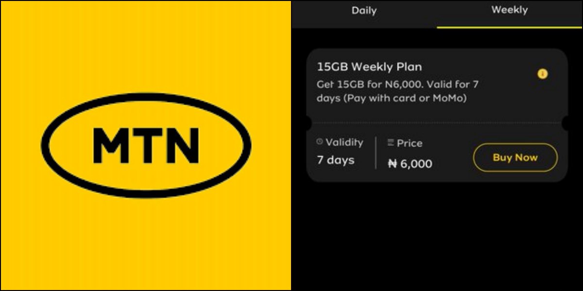 MTN increases data cost of 15GB from N2K to N6K, Nigerians kick
