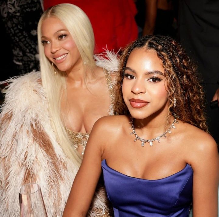 Beyonce slammed for dressing her daughter like a ‘grown up’ after she wore cle3vage-baring dress to the Grammys (photos)