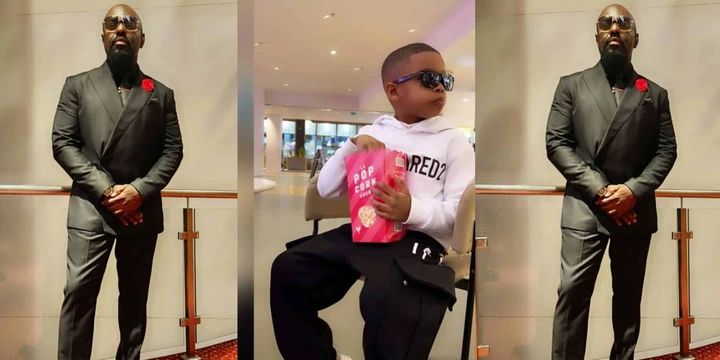 “God answered all my prayers in you” – Jim Iyke shares cute photos to celebrate son’s birthday