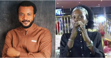 Lady shocks Ebuka Obi after proposing marriage to him in church, claims God confirmed in a dream