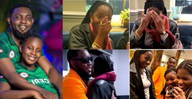 Fans reacts as AY Makun’s daughter breaks down after father’s surprise visit on 17th birthday