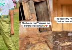 Corper traumatized as he sees house PPA offered him