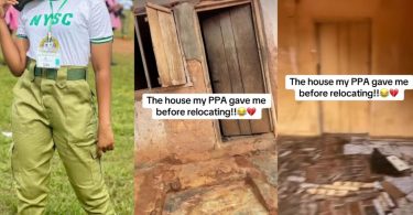 Corper traumatized as he sees house PPA offered him