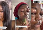 Lady shares how her eyelids began to swell after using eyelash extensions