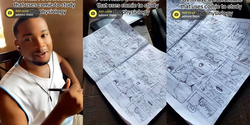 Medical student goes viral for using comic drawings to master pathophysiology
