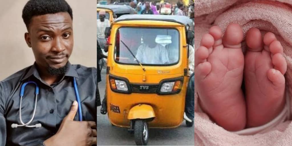 Doctor delivers 3.5kg baby inside Keke napep, shares experience
