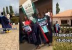 GAPOSA punishes students for bullying, makes them wear graduation gowns and carry ‘bullying’ placards