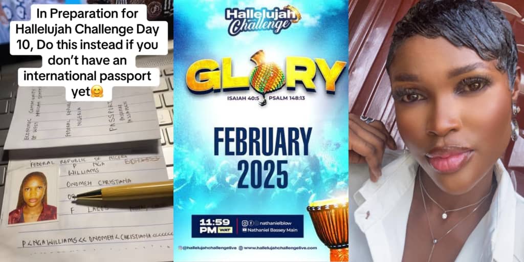 Lady desperate for international passport makes paper version, prays in Hallelujah Challenge
