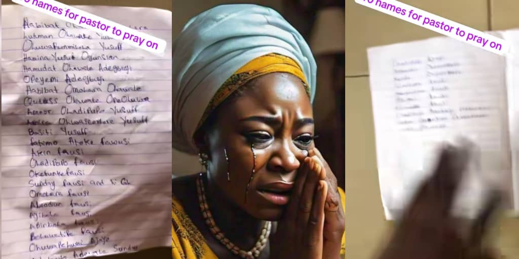 Brother laments as sister lists 40 potential husbands, submits list to pastor for prayer
