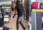 Man goes on rampage at airport, destroys TVs and doors