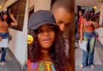 UNIZIK student reacts after near clash with lecturer during TikTok video shoot on walkway