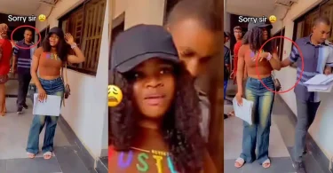 UNIZIK student reacts after near clash with lecturer during TikTok video shoot on walkway