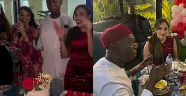 Regina Daniels Physically Missing as Co-Wife, Laila Charani Enjoys Quality Time with Husband, Ned Nwoko at Birthday Dinner