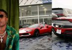 Jubilation as Wizkid acquires Ferrari 296 GTS