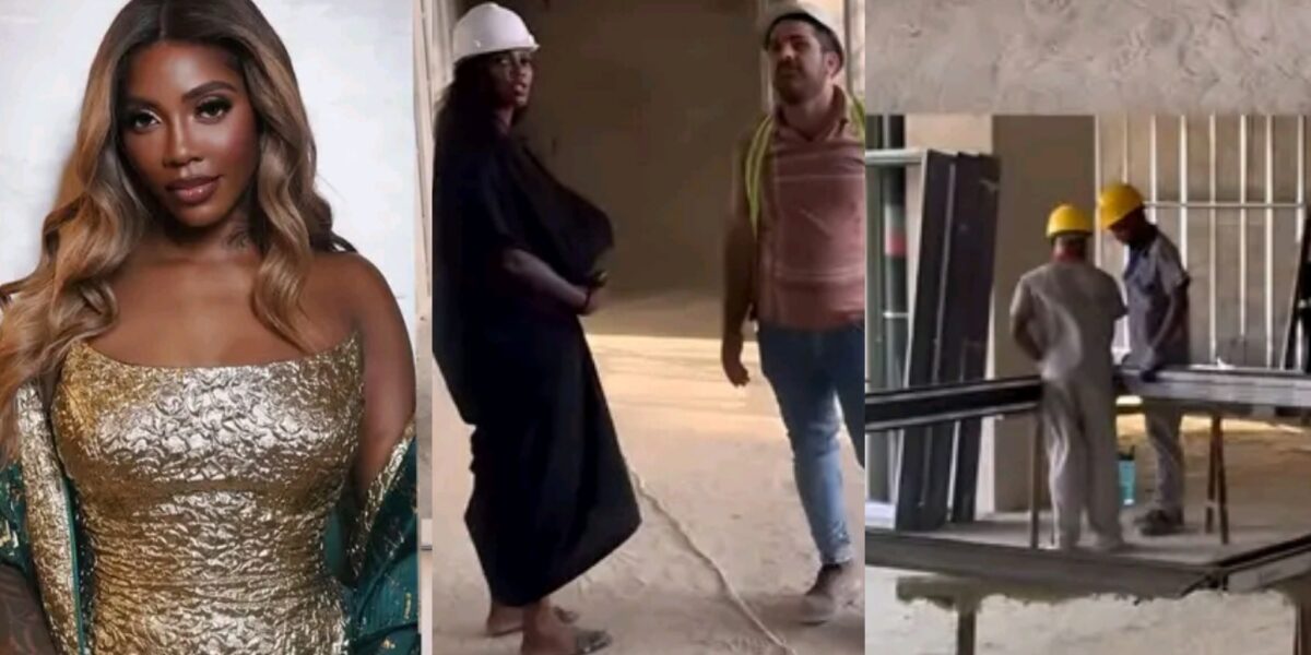 Tiwa Savage shows off her penthouse undergoing construction
