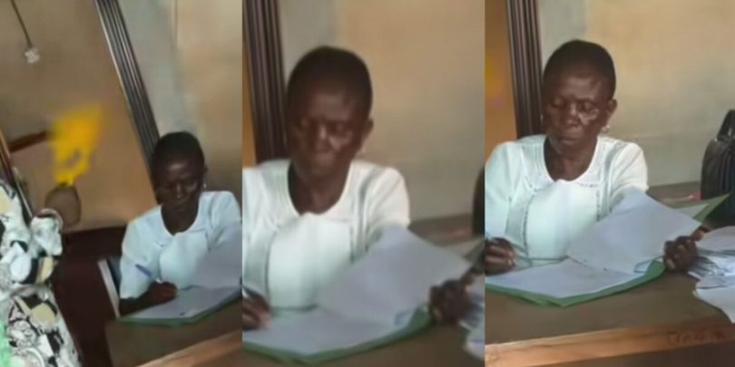 Video shows female student fanning lecturer in her office