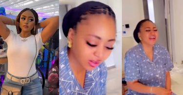 Regina Daniels devours wraps of fufu amid marriage controversy