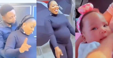 Lady who danced with fake baby bump at Hallelujah Challenge welcomes baby