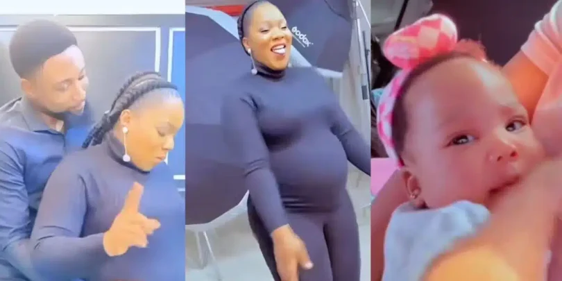 Lady who danced with fake baby bump at Hallelujah Challenge welcomes baby