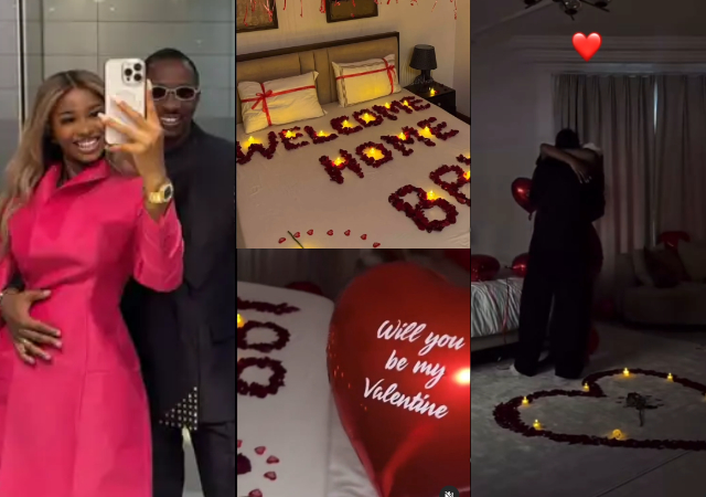 Fans React as Priscilla Ojo Asks Fiancé Juma Jux to Be Her Val in Romantic Video