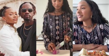 Video Of Temi Otedola Cooking Yam And Egg As Mr Eazi Rates Cooking Skill