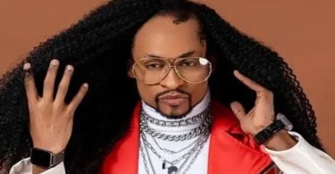 Denrele Edun reacts after questioned about his sexuality