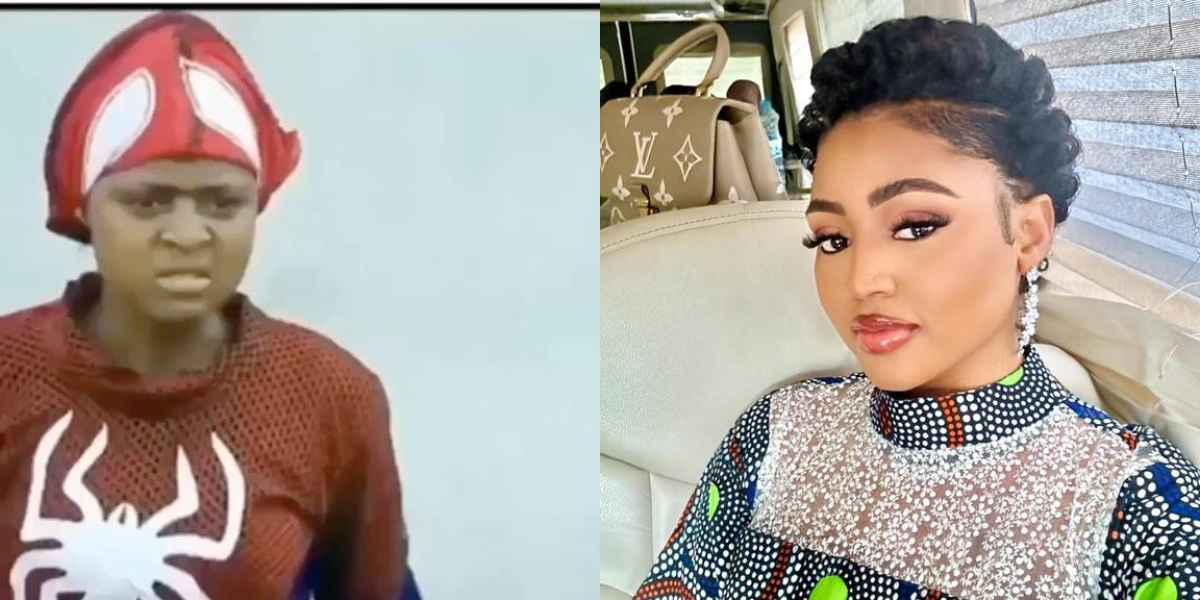 Tunde Ednut, others react to old video of Regina Daniels acting as ‘Spider Girl’
