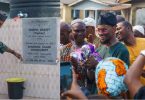 BBNaija Topher, digs, commissions Borehole for Lagos community