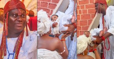 Ooni Welcomes Wife and Son After 5 Months: Our Gorgeous Son, a Double Crown Prince