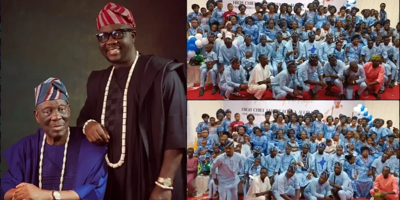 Seyi Law unveils 60% of his 98-year-old father’s large family, sparks reactions