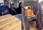 Father weeps as he lays first daughter to rest after health complication