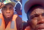 Corper weeps bitterly after boat breaks down in the middle of nowhere