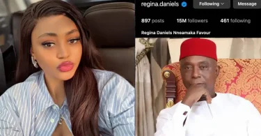 Regina Daniels returns to Instagram, yanks off husband’s name and photos