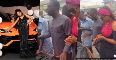 Mercy Eke dedicates her Lamborghini in church