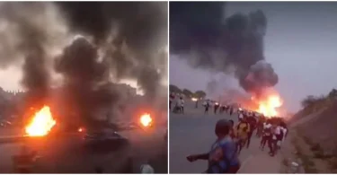 Chaos in Abuja as petrol tanker explodes at Karu Bridge, over 30 vehicles destroyed