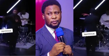 Pastor Femi Lazarus sends out drummer from church for disrupting his ministration