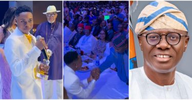 Moment Peller meets Governor Sanwo-Olu, video of their interaction goes viral