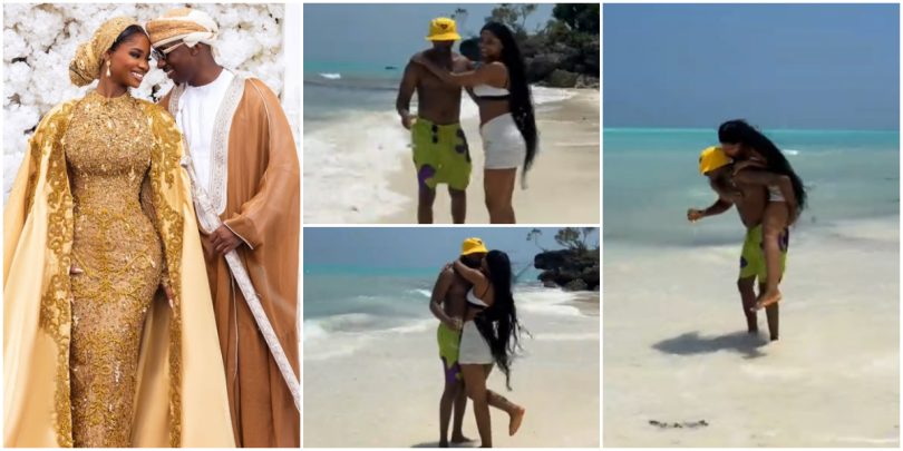 “Not fasting?” – Priscilla Ojo’s romantic video with Juma Jux during Ramadan sets tongues wagging