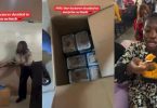 Lecturer surprises students with plates of rice after they surprised her with gifts