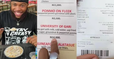 Food influencer causes stir as he shows off garri of N14K